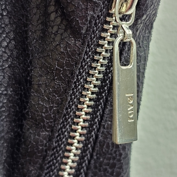 Ravel Black Faux Leather Dress with Sheer Neckline, Size Medium - Picture 8 of 12